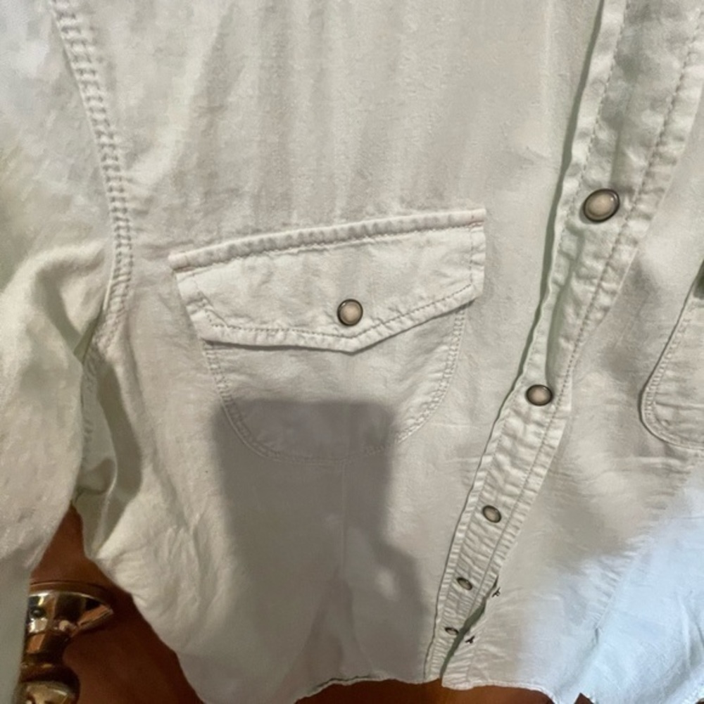 Sanctuary light‎ mint green button down shirt - Picture 4 of 5